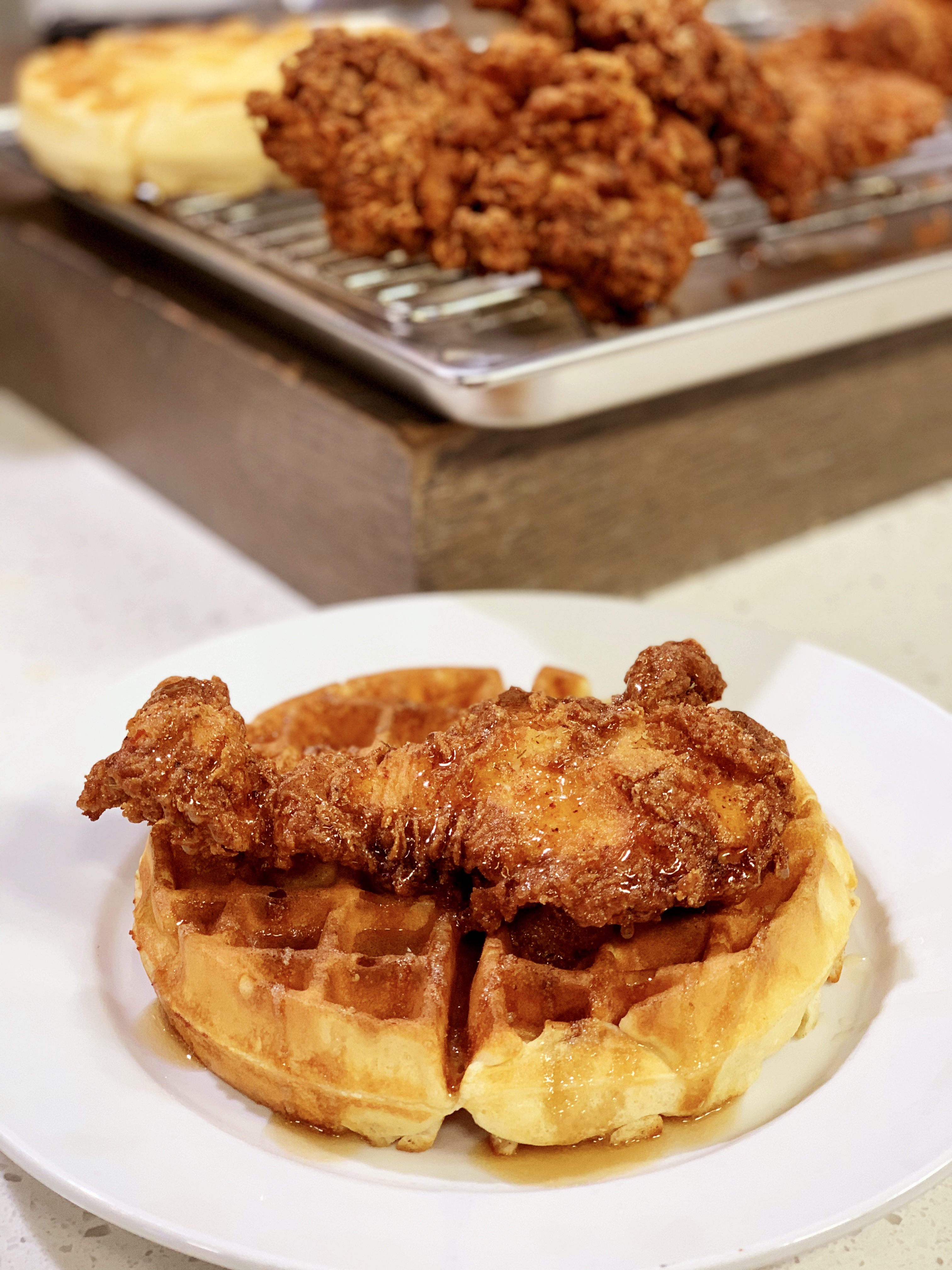 Chicken And Waffles Cooking With Chef Bryan