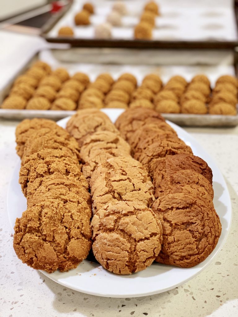 Sugar Rolled Molasses Cookies - cooking with chef bryan