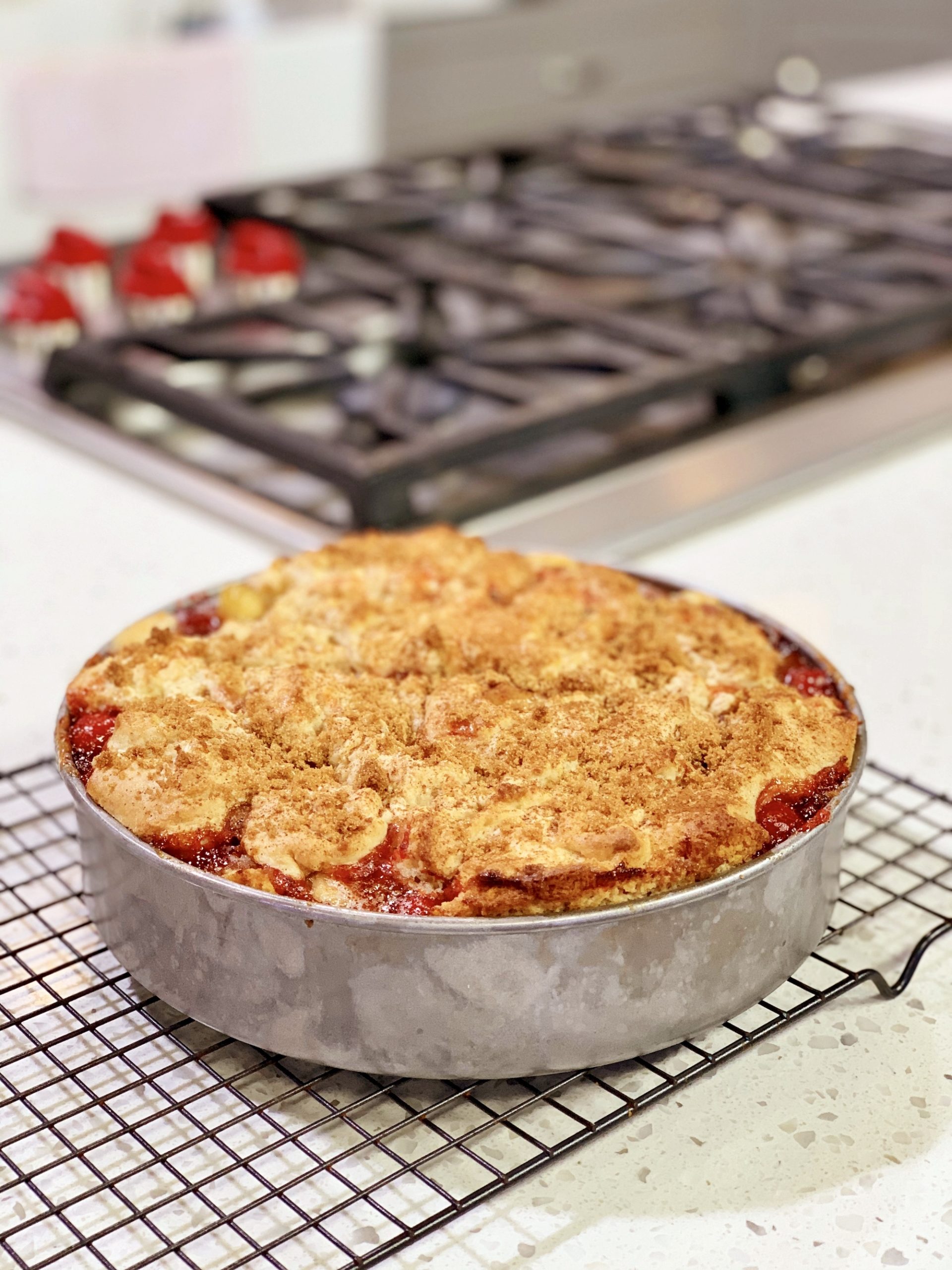 Quick and Easy Fruit Coffee Cake cooking with chef bryan