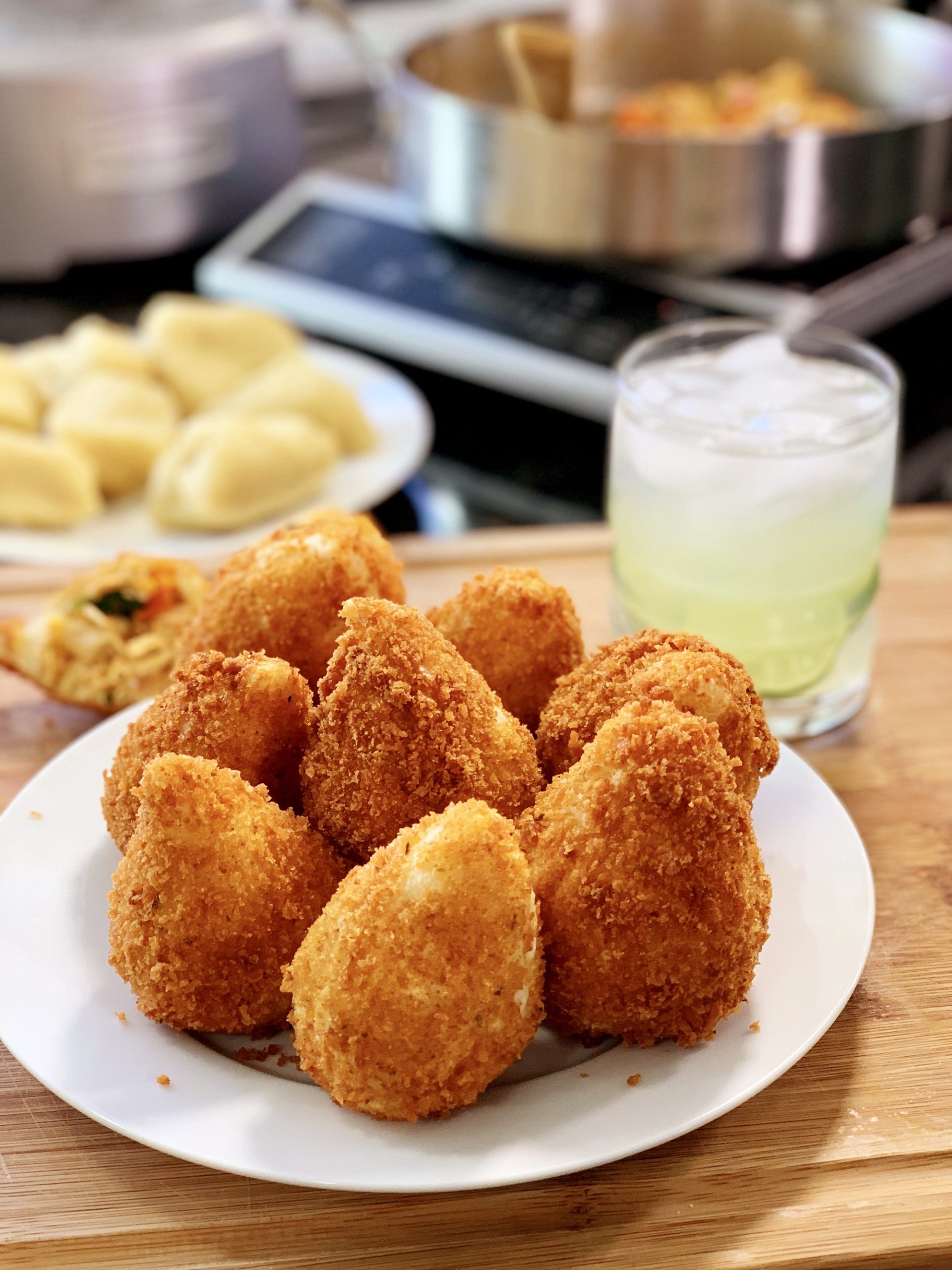 Brazilian Coxinhas cooking with chef bryan