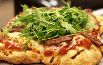 Carne Asada, Blue Cheese and Sourdough Pizza