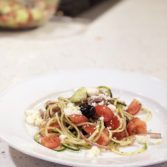 Zucchini Noodle Greek Salad
