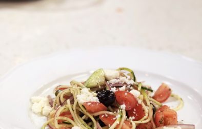 Zucchini Noodle Greek Salad