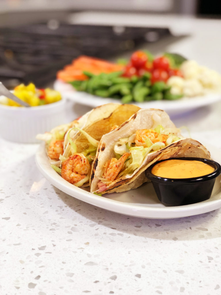 Shrimp Tacos - cooking with chef bryan