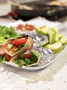 Sriracha Ranch BLT Breakfast Burritos