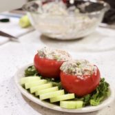 Tomatoes Stuffed with a Salmon Salad