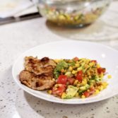 Grilled Corn Salad with Chicken
