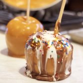 Easy Zombie Caramel Apples