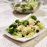 Broccoli Salad with Water Chestnuts and Dried Cranberries