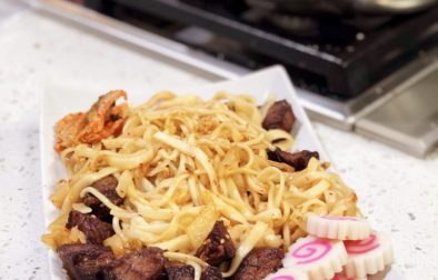 Pan Fried Noodles with Beef