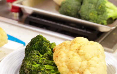 Roasted Cauliflower and Broccoli Dippers