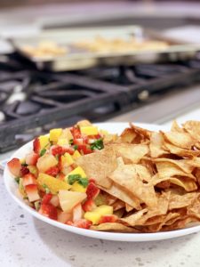 Cinnamon Sugar Chips with Fruit Salsa