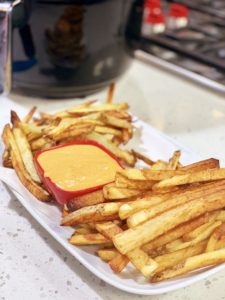 Air Fryer Hand Cut Fries with Sriracha Aioli