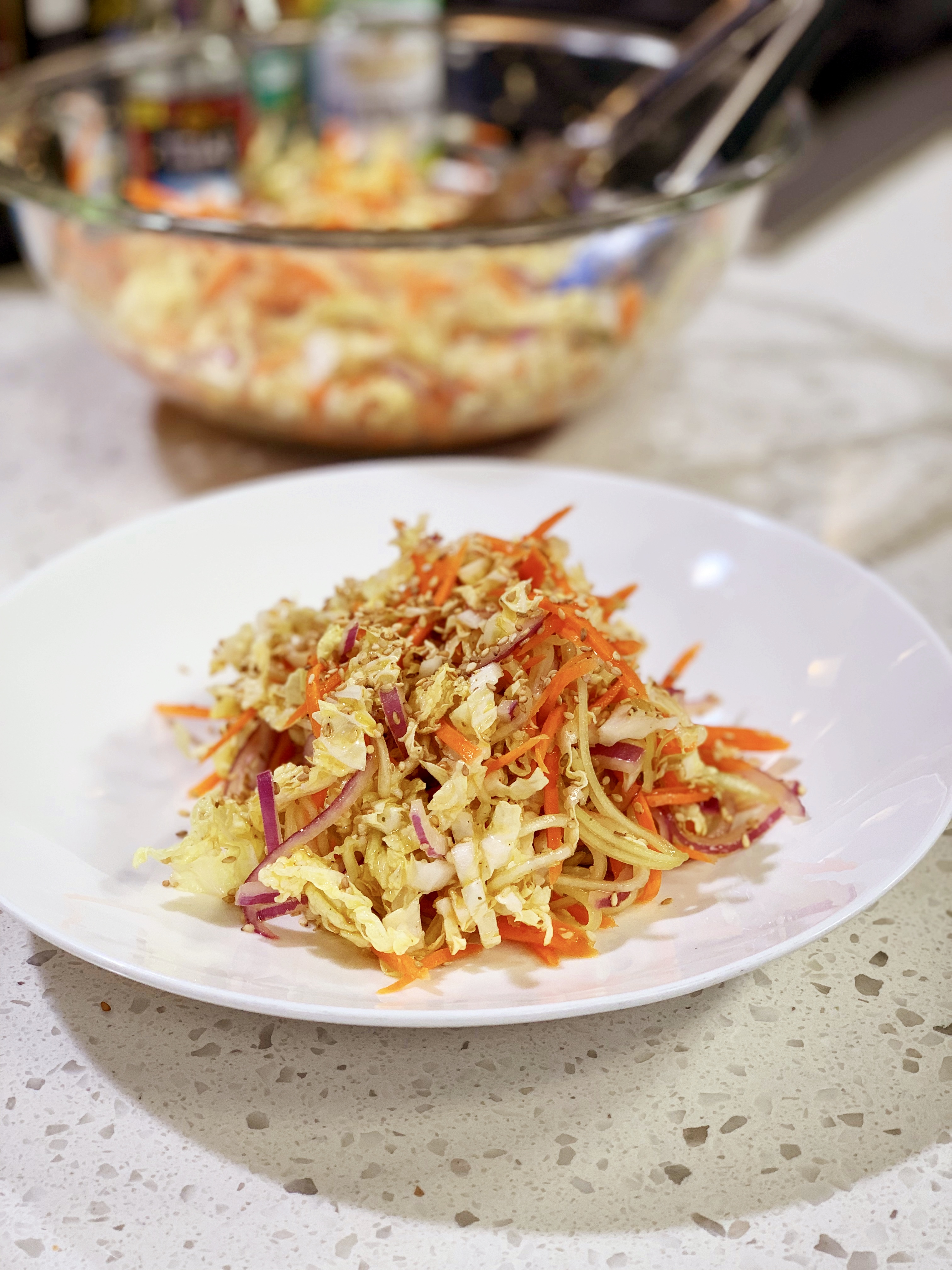 Bamboo Shoot Asian Salad - cooking with chef bryan