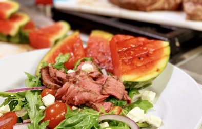 Grilled Steak and Watermelon Salad