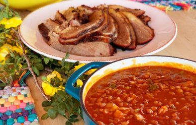 Hansel Valley Brisket, Baked Beans and Coleslaw