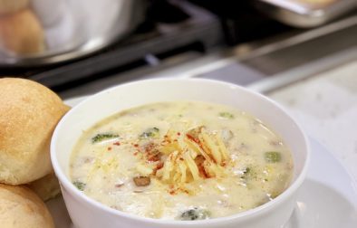 Sausage, Potato and Broccoli Cheddar Soup