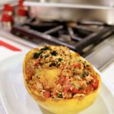 Turkey Stuffed Squash Boats