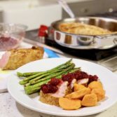 Curried Pork Tenderloin with Cranbrry Chutney