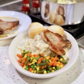 Pan Seared Pork Chops with Mashed Potatoes