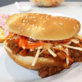 Chef Bryan's Sloppy Joes, Carrot Slaw and Fruit Dessert