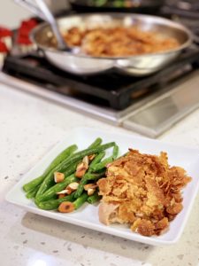 One-Pot Tuna Casserole with Green Beans and Almonds