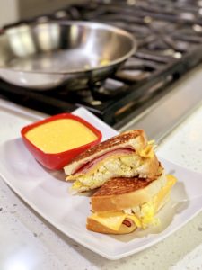 Breakfast Sandwich with Homemade Spicy Mayonnaise