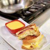 Breakfast Sandwich with Homemade Spicy Mayonnaise