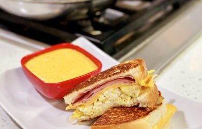 Breakfast Sandwich with Homemade Spicy Mayonnaise