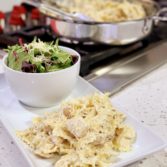 Chicken Alfredo with Bowtie Pasta