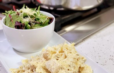 Chicken Alfredo with Bowtie Pasta