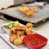 Korean Style Fried Chicken With a Sweet and Spicy Dipping Sauce