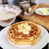 Sourdough, Sourcream and Ricotta Cheese Waffles