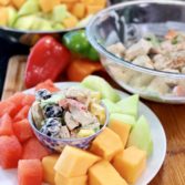 Summertine Chicken Salad with Fresh Melons