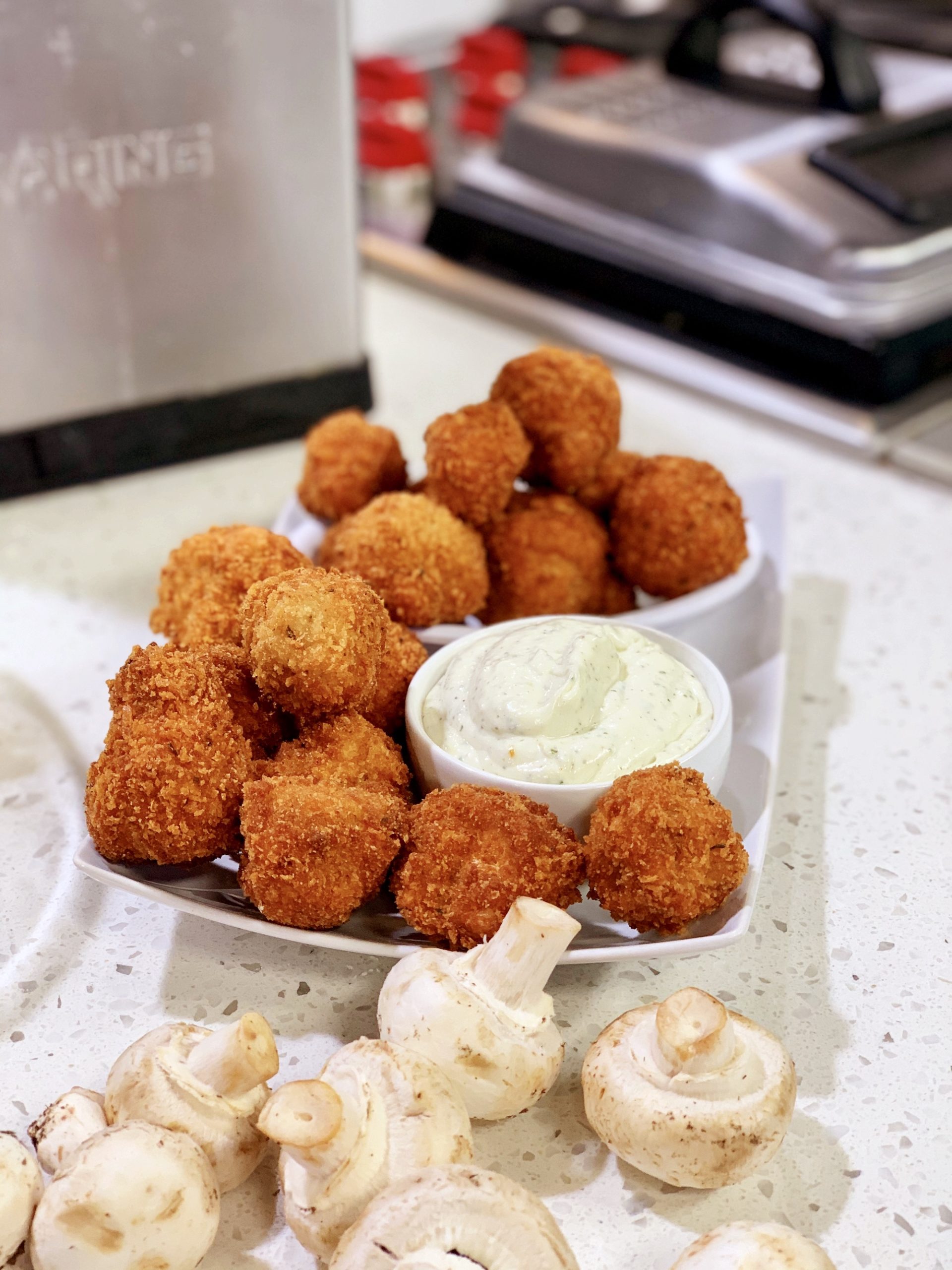 Deep Fried Mushrooms Fresh Living cooking with chef bryan