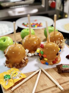 Caramel Apples with Toppings