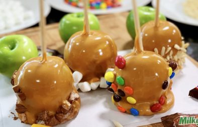 Caramel Apples with Toppings