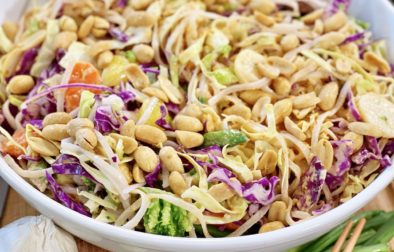 Thai Noodle Salad with Fresh Peanut Dressing