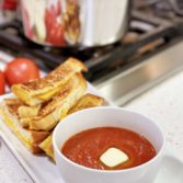 Tomato Soup with Grilled Cheese Dippers
