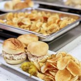 Chicken Salad Sandwiches with Fresh Potato Chips