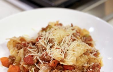 Pasta with Homemade Bolognese Sauce