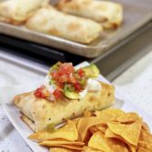 Baked Chicken Chimichangas