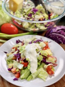 Chopped Salad with Homemade Ranch Dressing