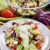 Chopped Salad with Homemade Ranch Dressing