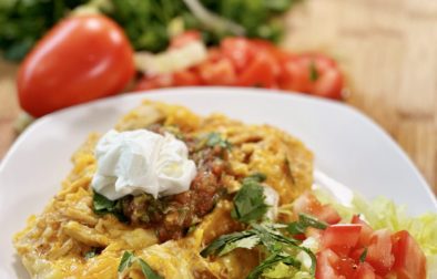 Chicken Enchiladas with Homemade Enchilada Sauce