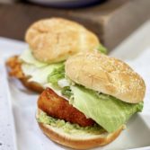 Fish Fillet Sandwich with Avocado Tartar Sauce