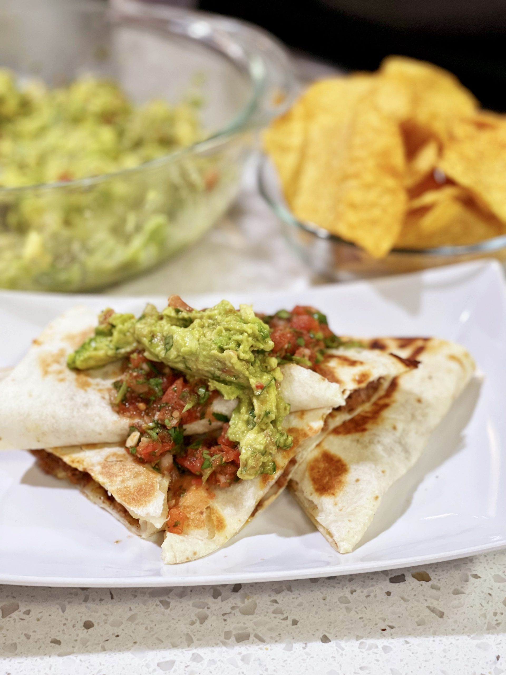 Hamburger Cheese Quesadillas - cooking with chef bryan