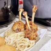 Lollipop Chicken with Pasta