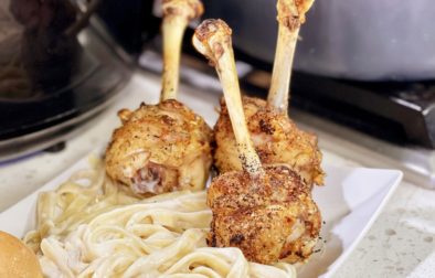 Lollipop Chicken with Pasta