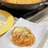 Fresh Pasta with a Roasted Bell Pepper Sauce